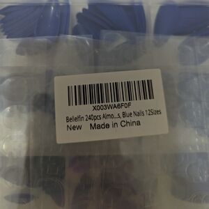 Blue False Nails Set